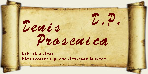 Denis Prosenica vizit kartica